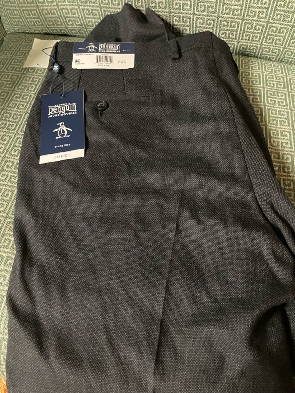 Original Penguin Charcoal Textured Dress Pants